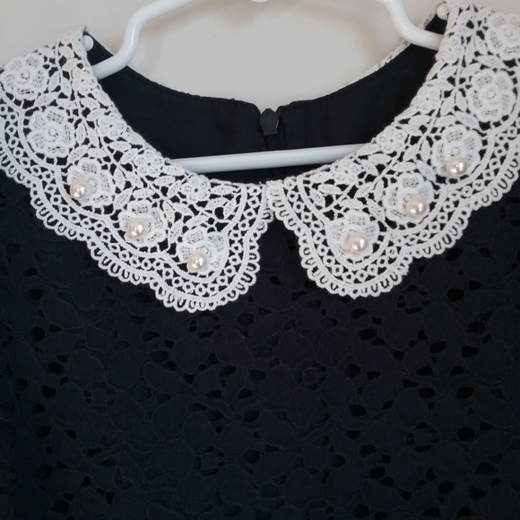 Girls Festive Fit and Flare Lined eyelet Dress - Picture 3 of 8